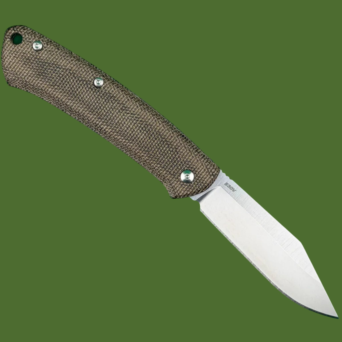 *Pre-Owned* Benchmade Proper Slip Joint Clip Point Green Micarta