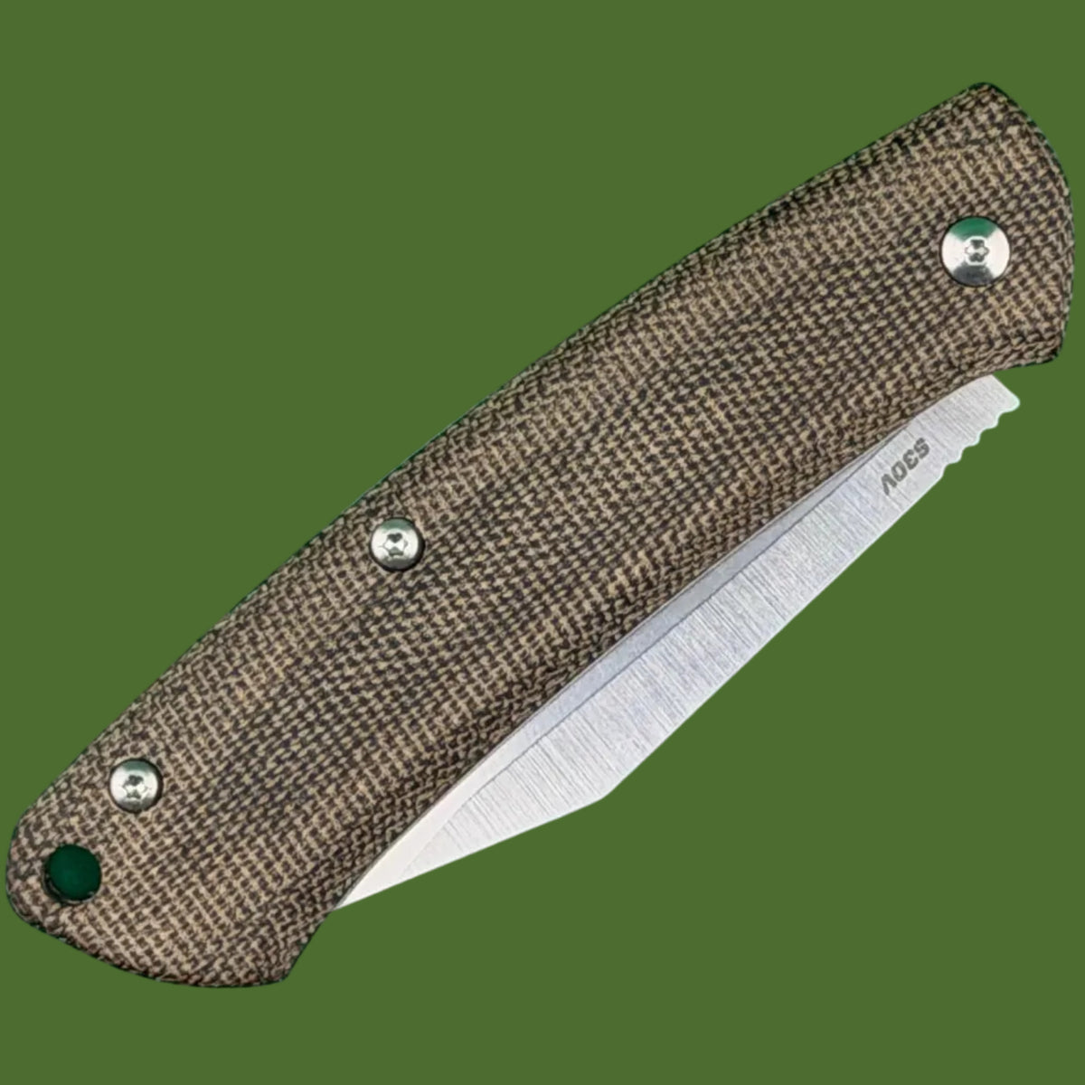 *Pre-Owned* Benchmade Proper Slip Joint Clip Point Green Micarta