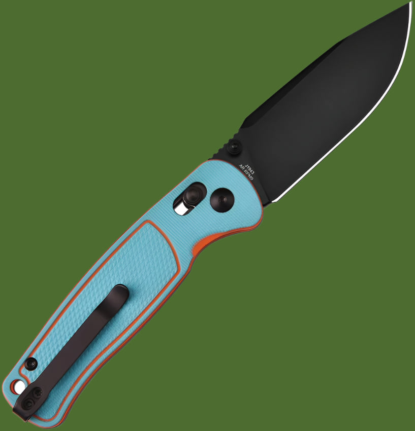CJRB Shale Crossbar Lock (Orange and Blue G-10)
