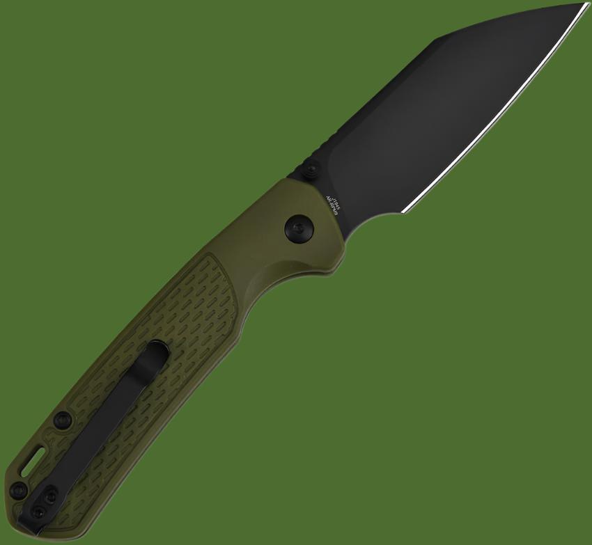 CJRB Pyrite Light Button Lock Wharncliffe (Green)