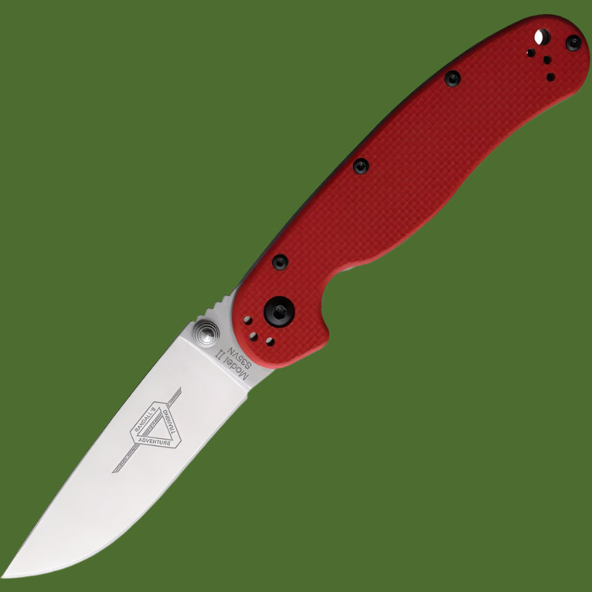 Ontario Rat II Linerlock Red G-10 (S35VN)
