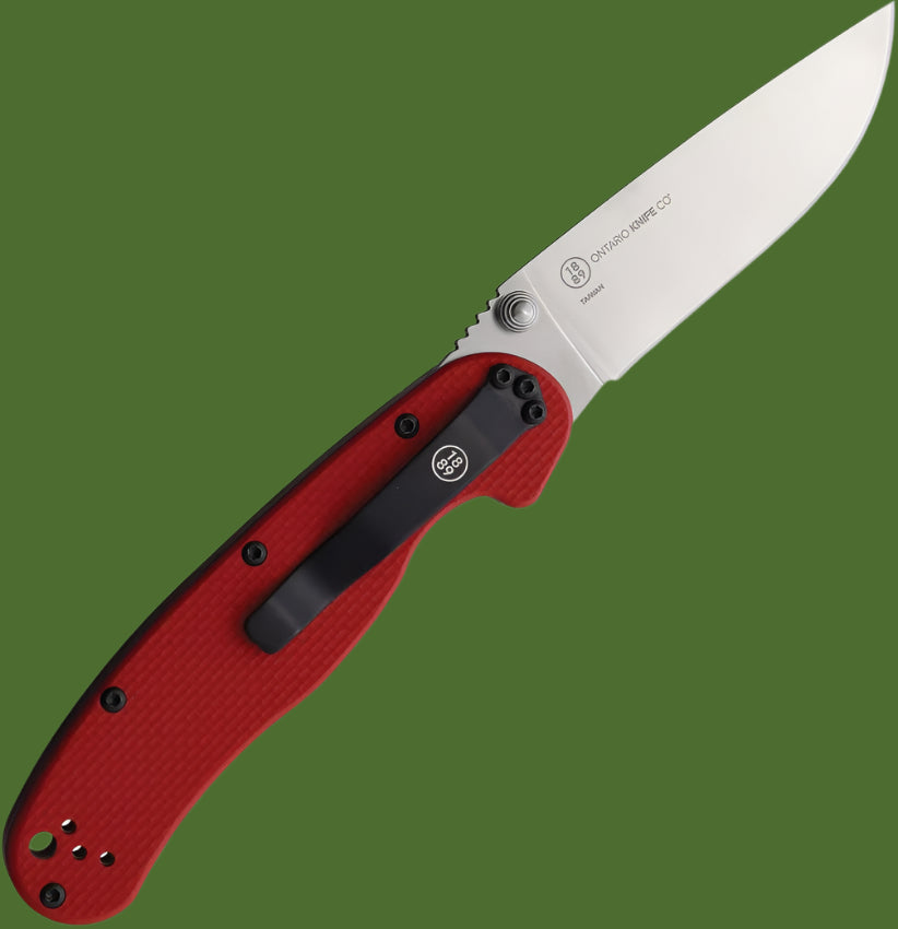 Ontario Rat II Linerlock Red G-10 (S35VN)