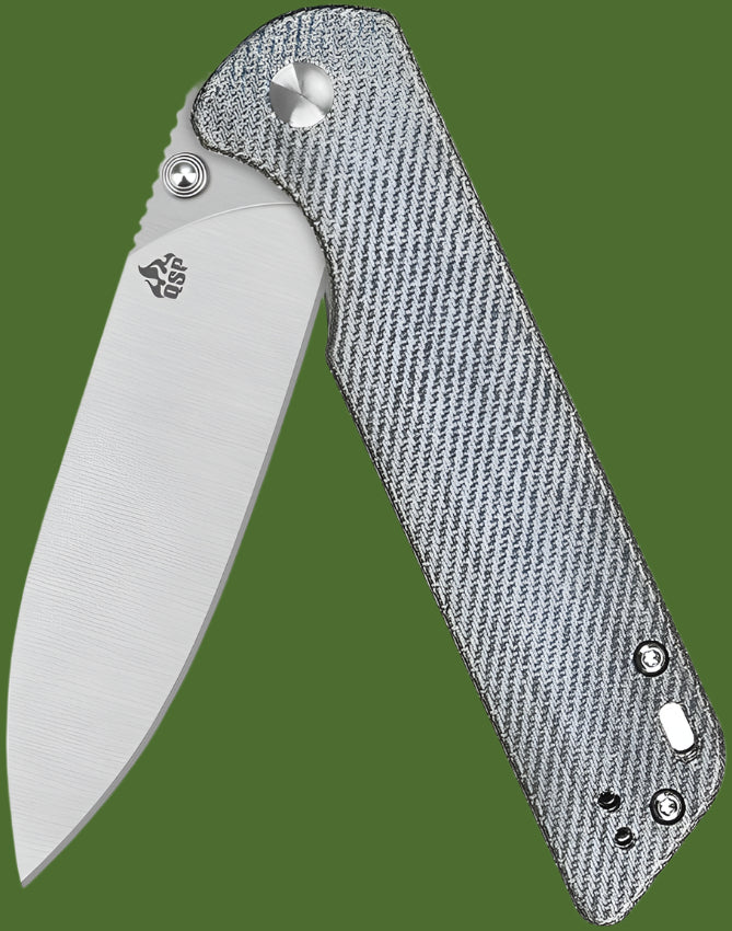 QSP Parrot V2 Linerlock Denim Micarta