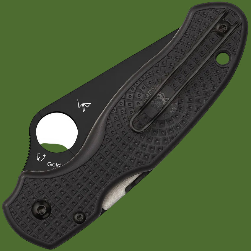 Spyderco Para 3 Lightweight Compression Lock (Black FRN Handle, Black Blade)