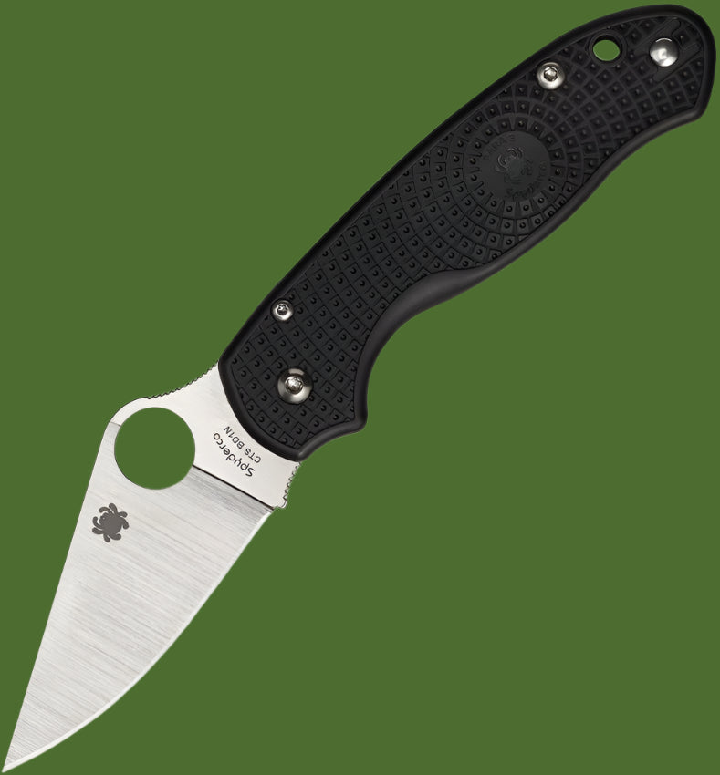 Spyderco Para 3 Lightweight Compression Lock (Black FRN Handle, Satin Blade)