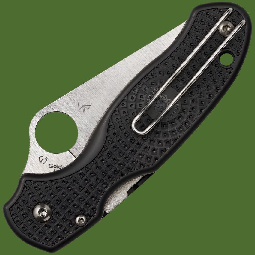 Spyderco Para 3 Lightweight Compression Lock (Black FRN Handle, Satin Blade)