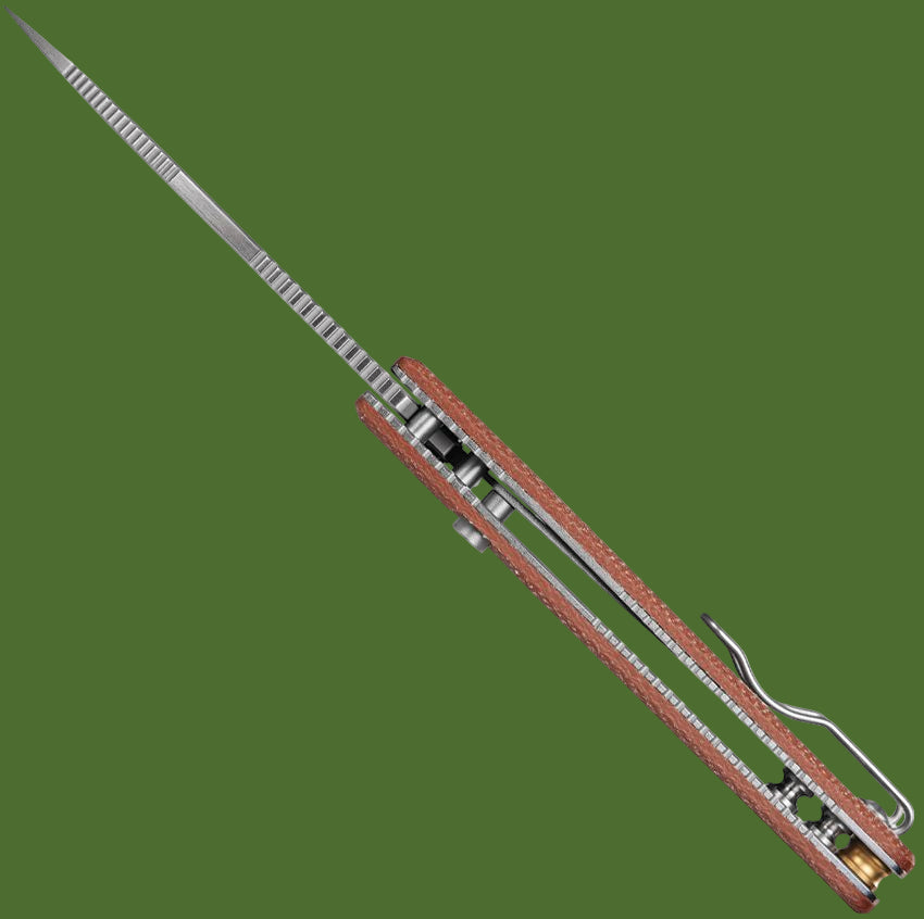 Vosteed Porcupine Top Linerlock (Brown Micarta)