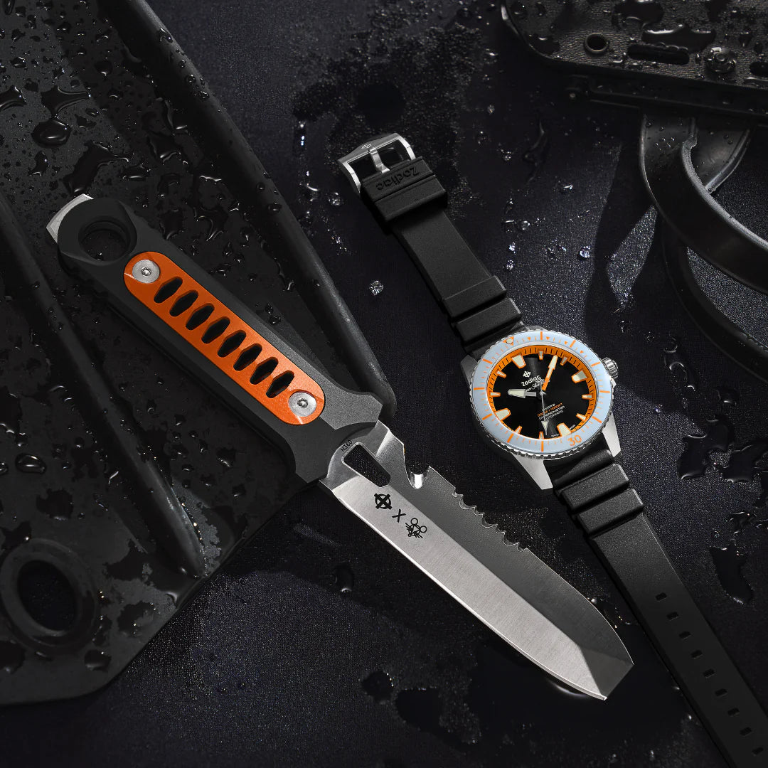 GiantMouse x Zodiac Dive Watch and Dive Knife Box Set