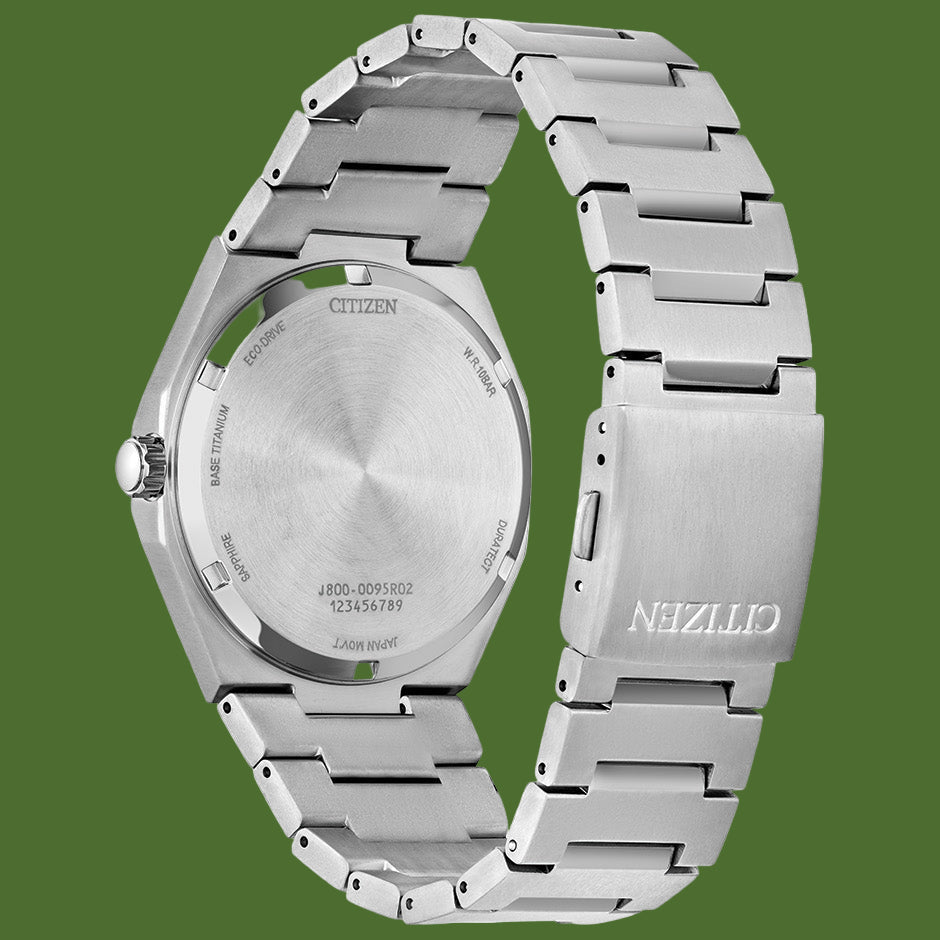 Citizen Zenshin Three Hand Super Titanium Eco-Drive White Dial AW0130-85A