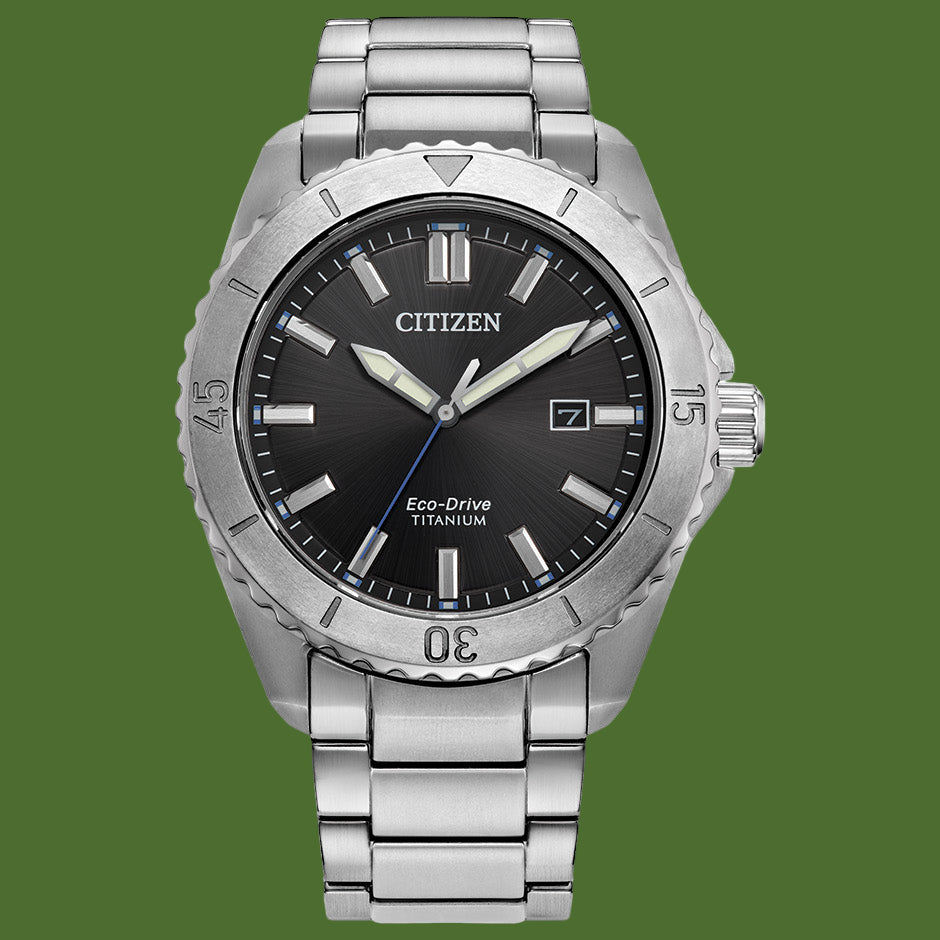 Citizen Brycen Eco-Drive Super Titanium Black Dial AW1840-50E