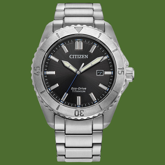 Citizen Brycen Eco-Drive Super Titanium Black Dial AW1840-50E