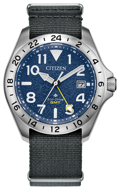 Citizen Promaster Land GMT Eco-Drive Blue Dial BJ7150-09L
