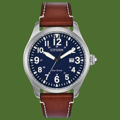 Citizen Garrison Chandler 3-Hand Eco-Drive Navy Blue Dial BM6838-17L
