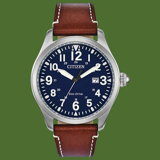 Citizen Garrison Chandler 3-Hand Eco-Drive Navy Blue Dial BM6838-17L