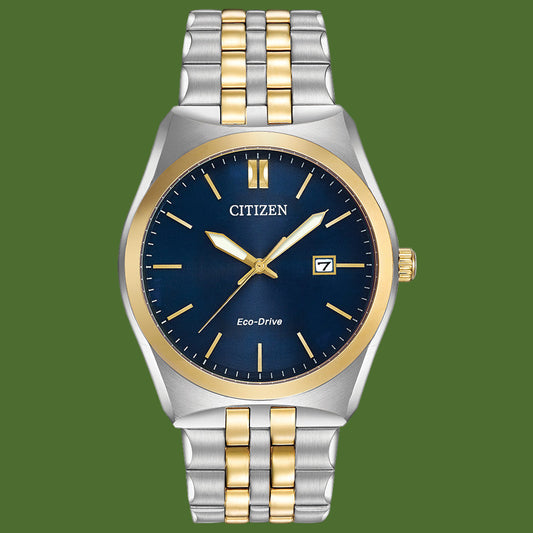 Citizen Corso Eco-Drive Two Tone Navy Blue Dial BM7334-58L