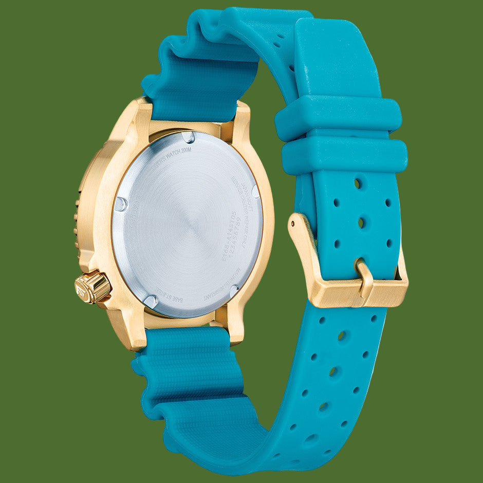 Citizen Promaster Dive Gold Case Teal Dial and Band BN0162-02X