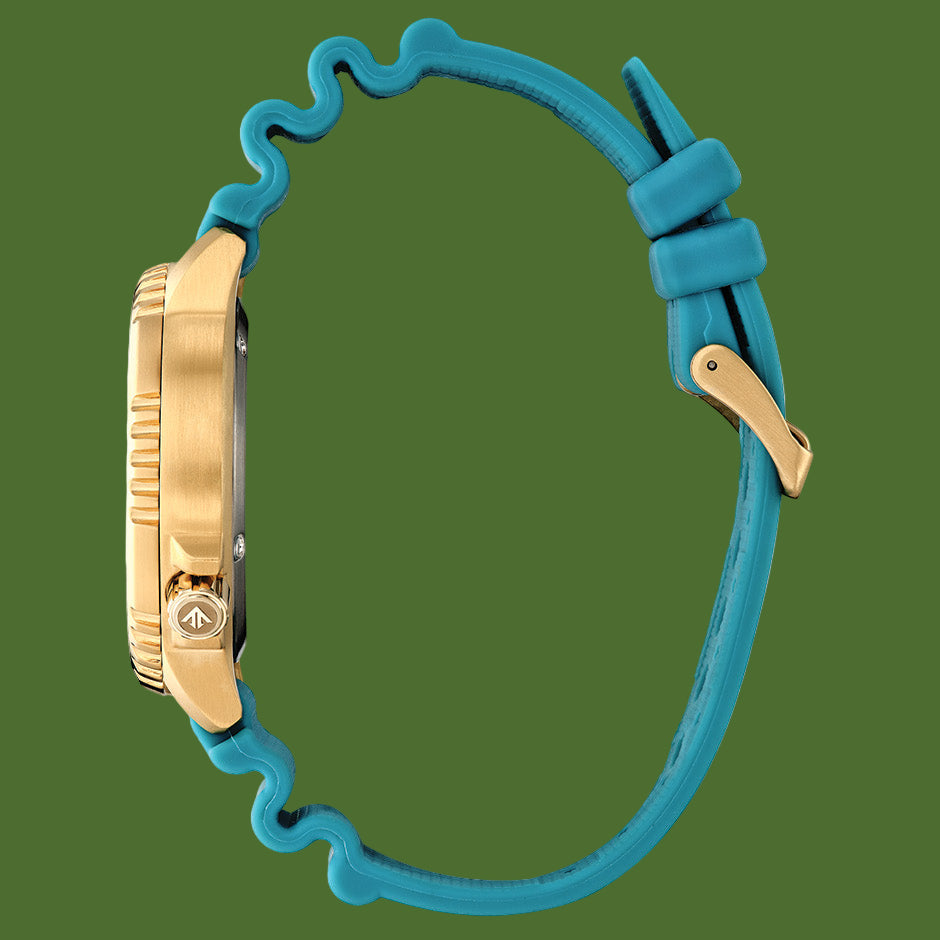 Citizen Promaster Dive Gold Case Teal Dial and Band BN0162-02X