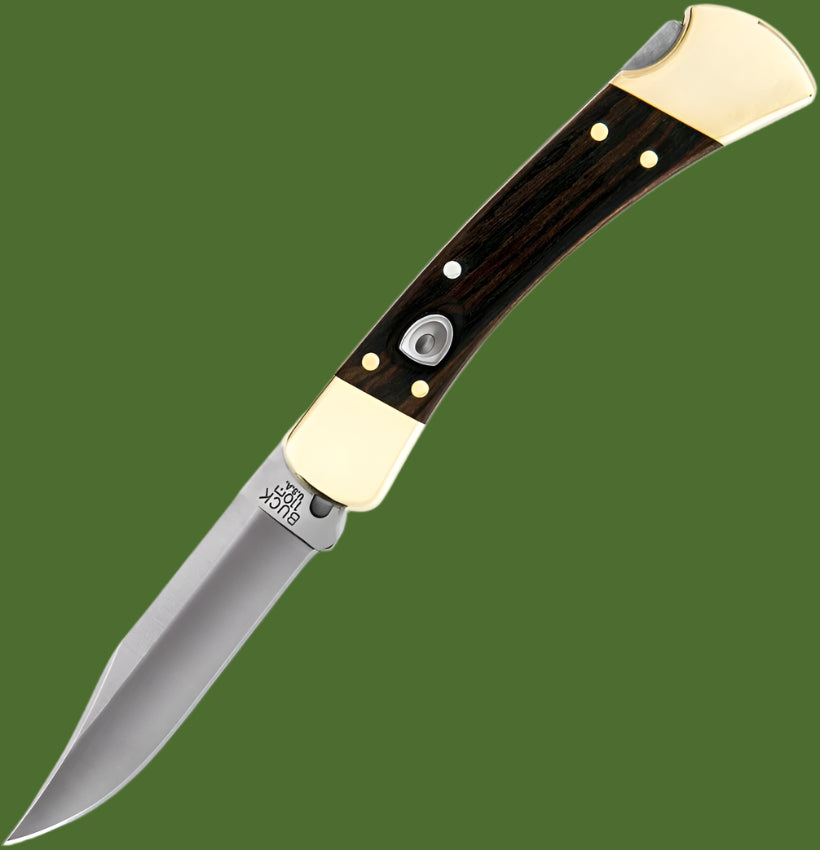 Buck 110 Auto Lockback Ebony Wood