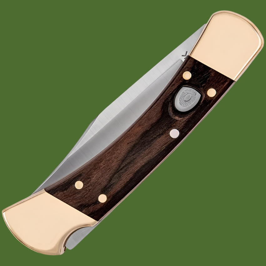 Buck 110 Auto Lockback Ebony Wood