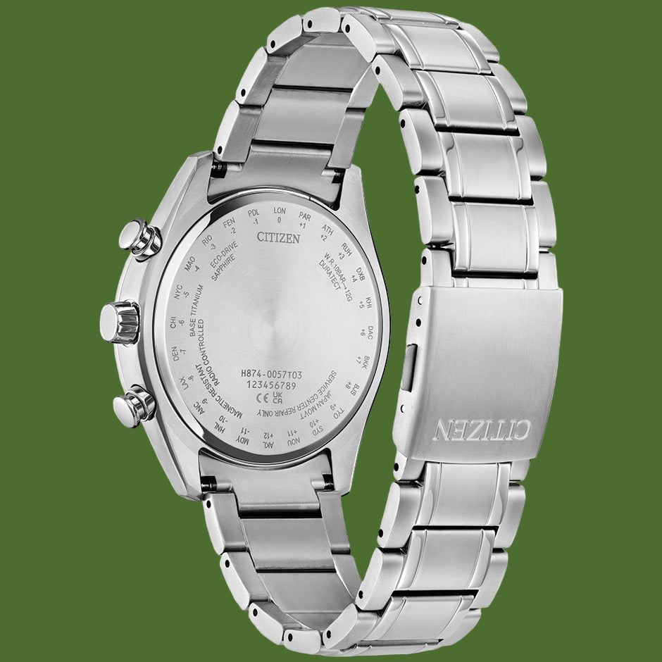 Citizen Tsuki-Yomi A-T Radio Controlled Eco-Drive Super Titanium BY1010-57H