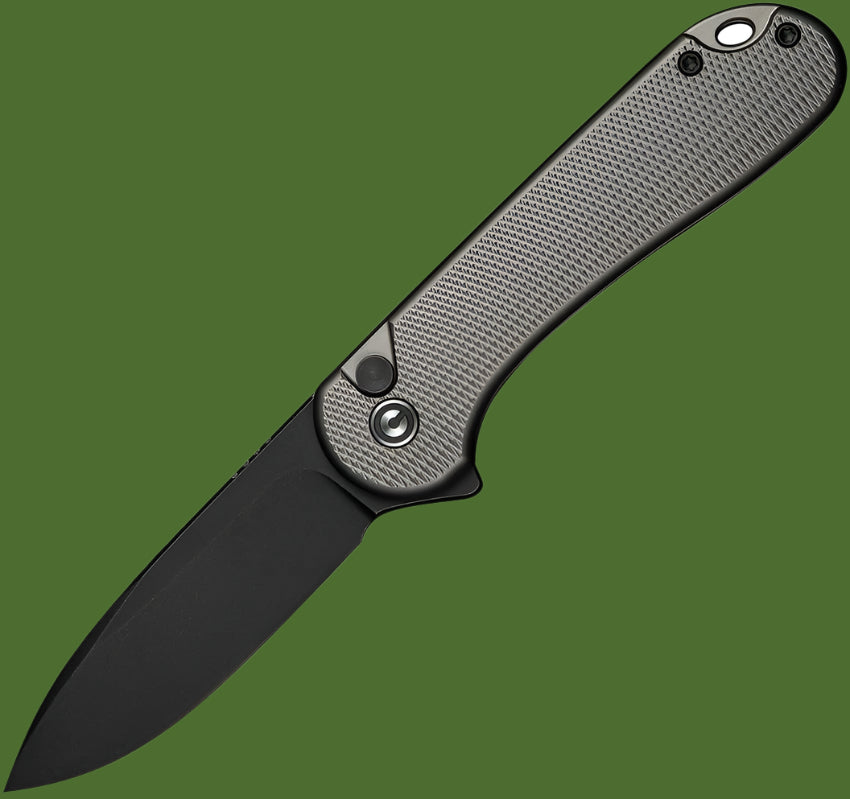 Civivi Elementum II Button Lock Aluminum (Grey Handle, Black Blade)
