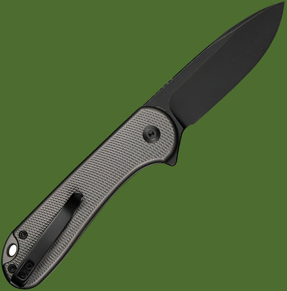 Civivi Elementum II Button Lock Aluminum (Grey Handle, Black Blade)