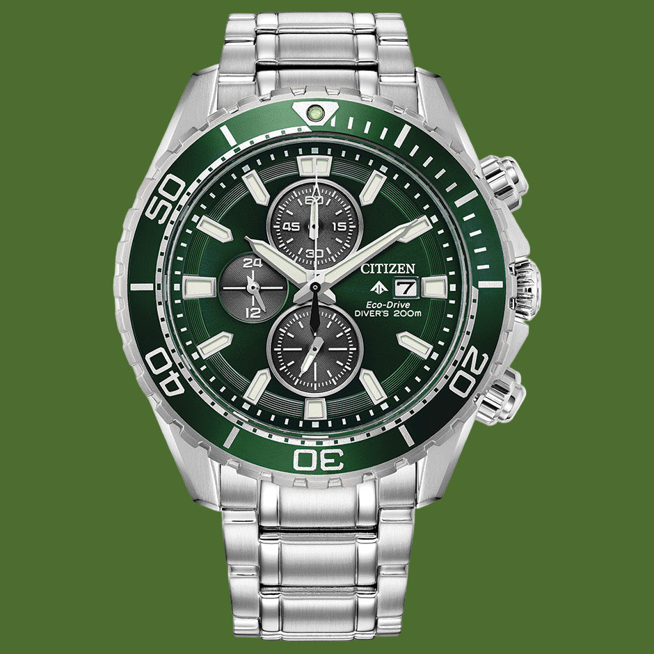 Citizen Promaster Dive Eco-Drive Chronograph Green CA0820-50X