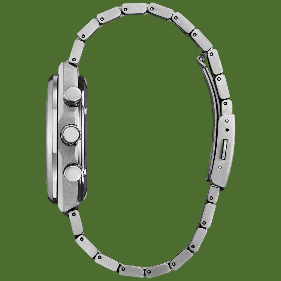 Citizen Zenshin Chronograph Eco-Drive Super Titanium White Dial CA4610-85A