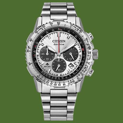 Citizen Promaster Navihawk Chronograph Eco-Drive Silver Dial CA4660-61A