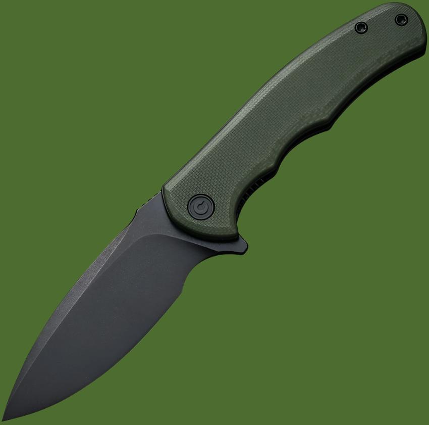 Civivi Mini Praxis Linerlock (Green G-10, Black Blade)