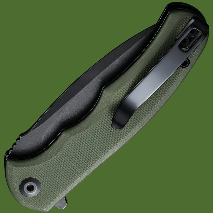 Civivi Mini Praxis Linerlock (Green G-10, Black Blade)