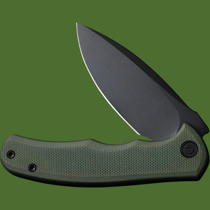 Civivi Mini Praxis Linerlock (Green G-10, Black Blade)