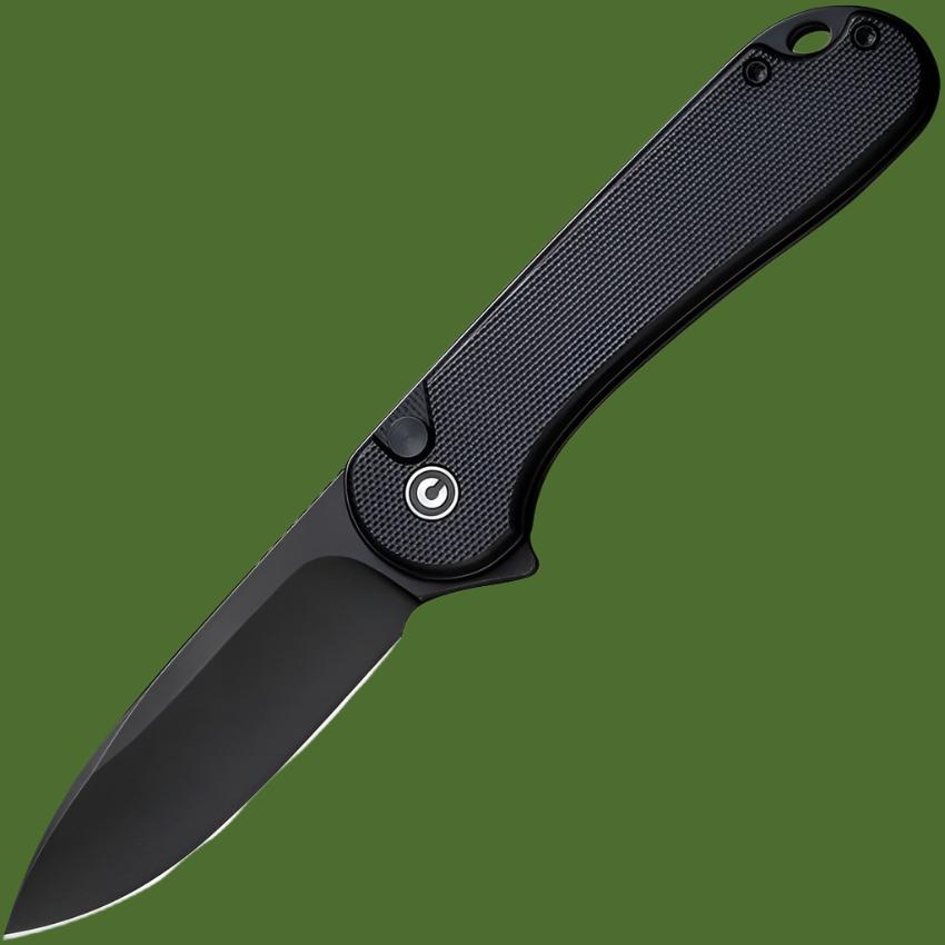 Civivi Elementum II Button Lock (Black G-10, Black Blade)