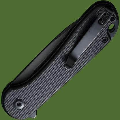 Civivi Elementum II Button Lock (Black G-10, Black Blade)