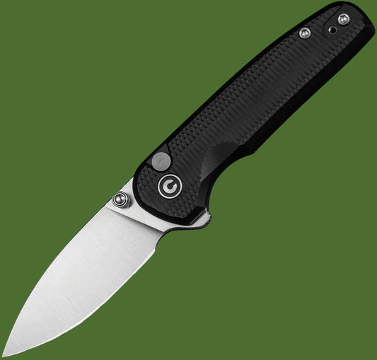 Civivi Mini Shakan Button Lock Black Aluminum
