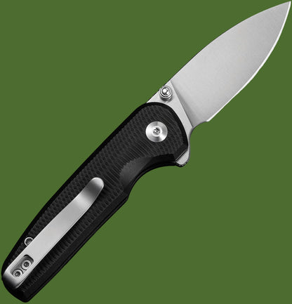 Civivi Mini Shakan Button Lock Black Aluminum