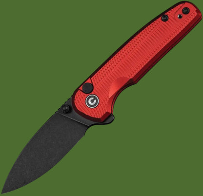 Civivi Mini Shakan Button Lock Red Aluminum