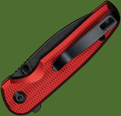 Civivi Mini Shakan Button Lock Red Aluminum