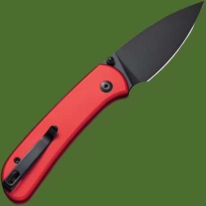 Civivi Qubit Button Lock (Red Aluminum Handle, Black Blade)