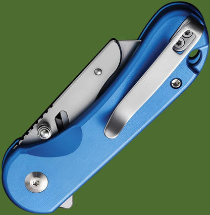 Civivi Elementum Utility Knife Button Lock (Blue Aluminum Handle)