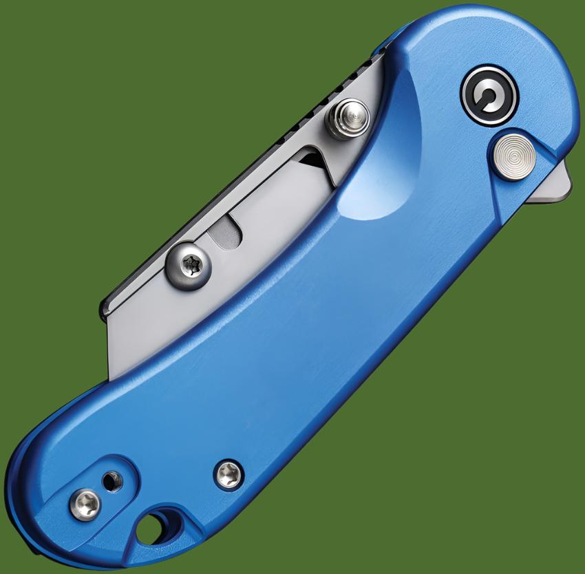 Civivi Elementum Utility Knife Button Lock (Blue Aluminum Handle)