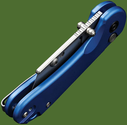 Civivi Elementum Utility Knife Button Lock (Blue Aluminum Handle)