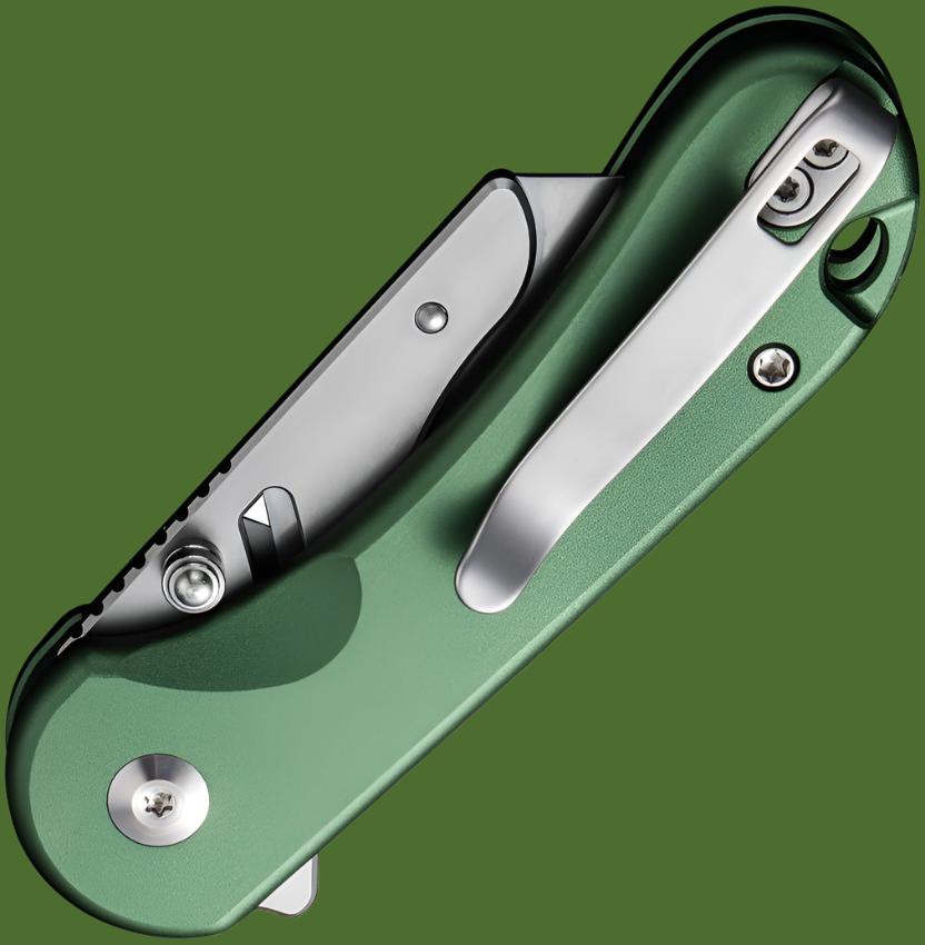 Civivi Elementum Button Lock Utility Knife (Green Aluminum Handle)