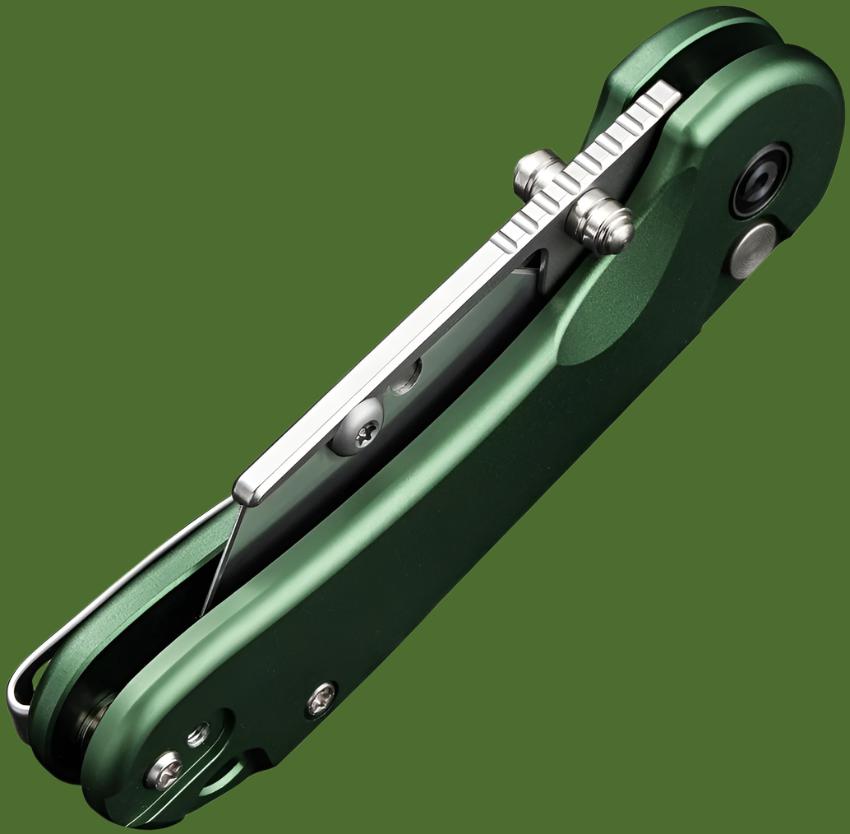 Civivi Elementum Button Lock Utility Knife (Green Aluminum Handle)