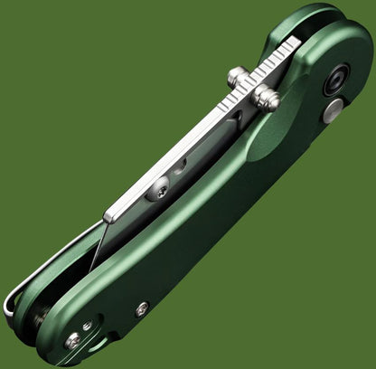 Civivi Elementum Button Lock Utility Knife (Green Aluminum Handle)