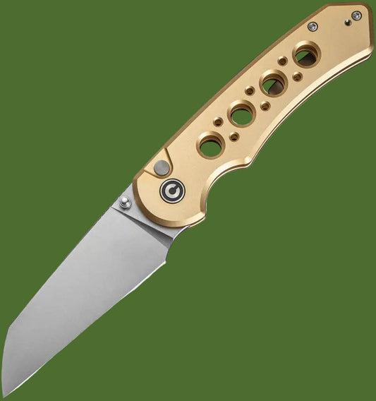 Civivi Pragma Prime Button Lock Champagne Aluminum