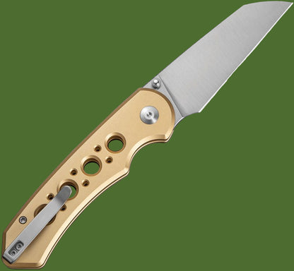 Civivi Pragma Prime Button Lock Champagne Aluminum