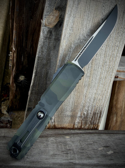 Microtech Ultratech ZBP S/E Springfield EDC Exclusive Dark Forest Camo Signature Series
