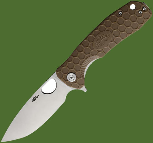 Honey Badger Large Linerlock Drop Point (Tan)