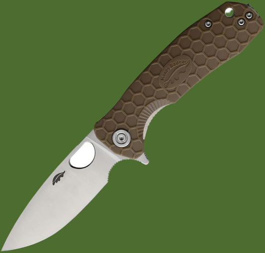 Honey Badger Medium Linerlock Drop Point (Tan)